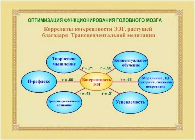 Трансцендентальная Медитация Развитие мозга