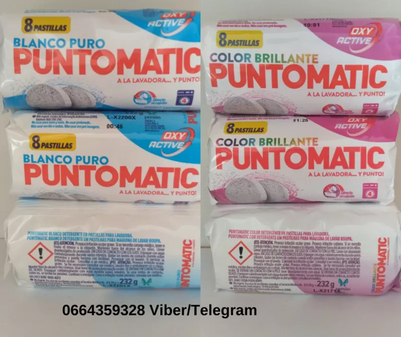 Таблетки для прання PUNTOMATIC для білого,  4прання(8шт.) 3