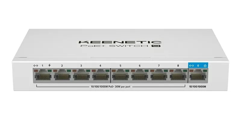 Новый качественный свитч Keenetic PoE+ Switch 9 с доставкой