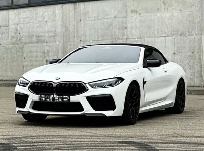 Прокат кабриолета на свадьбу съемки BMW M8 Cabrio белая без водителя 2