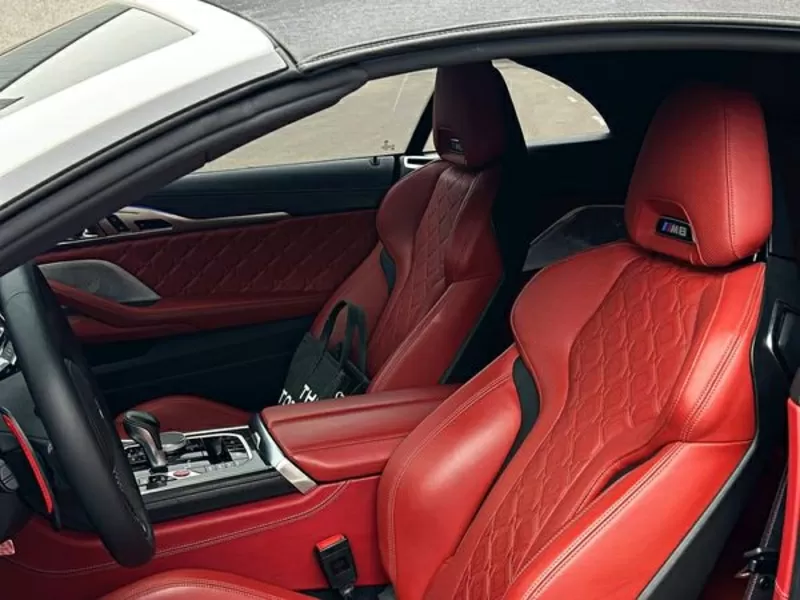 Прокат кабриолета на свадьбу съемки BMW M8 Cabrio белая без водителя 7