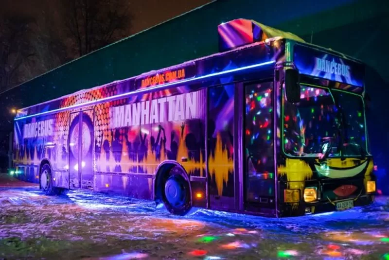 Автобус Dancebus Manhattan пати бас аренда на день рождения ребенка