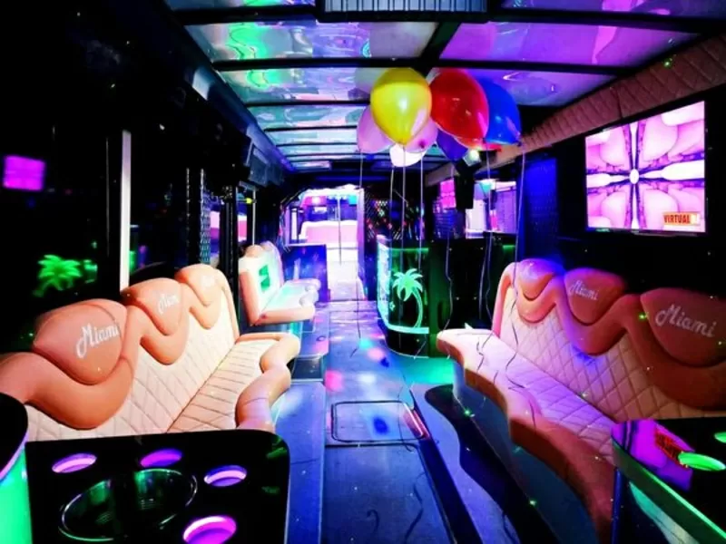 Автобус Party Bus Miami VIP большой Пати бас арендовать на вечеринку 3