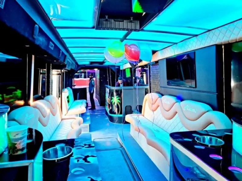 Автобус Party Bus Miami VIP большой Пати бас арендовать на вечеринку 6