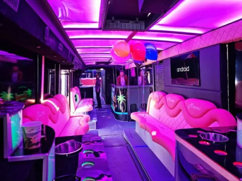 Автобус Party Bus Miami VIP большой Пати бас арендовать на вечеринку 7