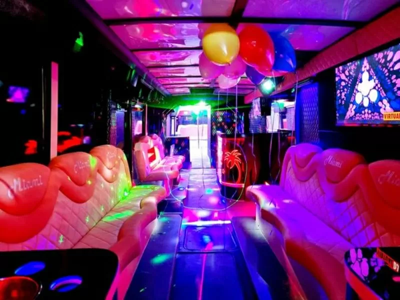 Автобус Party Bus Miami VIP большой Пати бас арендовать на вечеринку 8