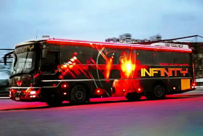 Автобус Пати бас Party Game Bus Infinity заказать на день рождения