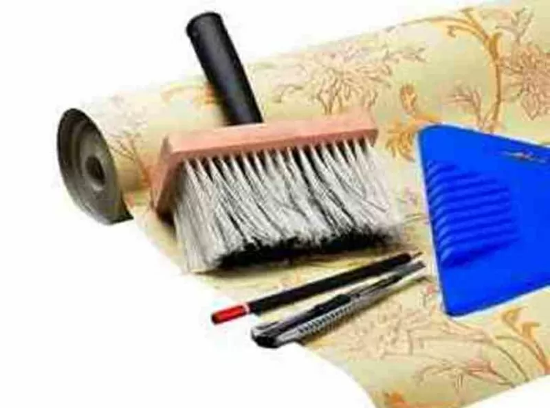 Поклейка обоев Киев профессионально