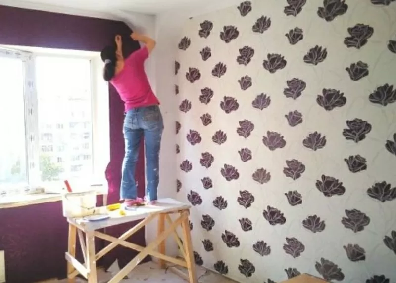 Поклейка обоев Академгородок Святошин Борщаговка