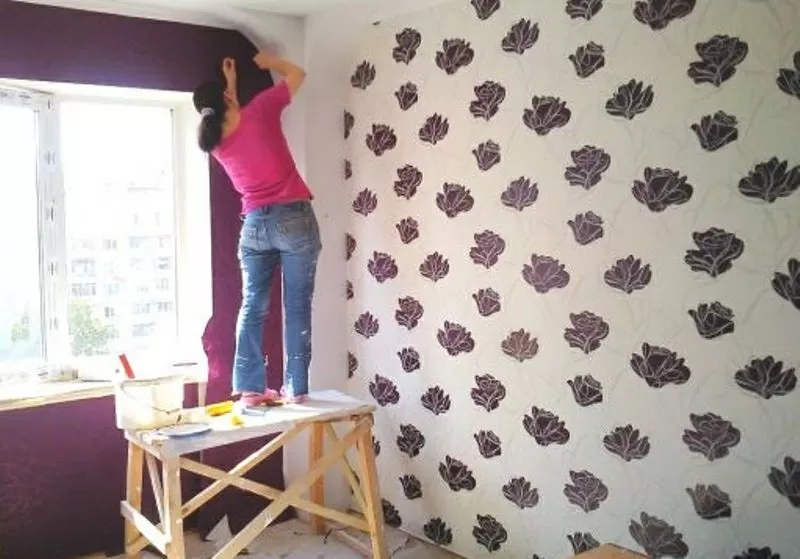 Поклейка обоев Теремки Голосеево Борщаговка