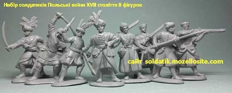 Набор солдатиков Польские воины XVII ст. 8 фигурок,  солдатики,  игрушки 4
