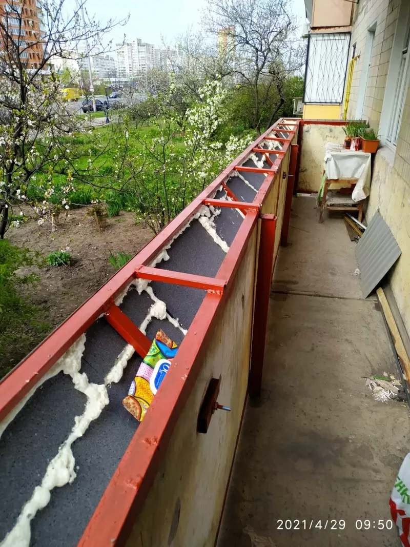 Розширення (збільшення) балконів та лоджій,  зварювальні роботи 7