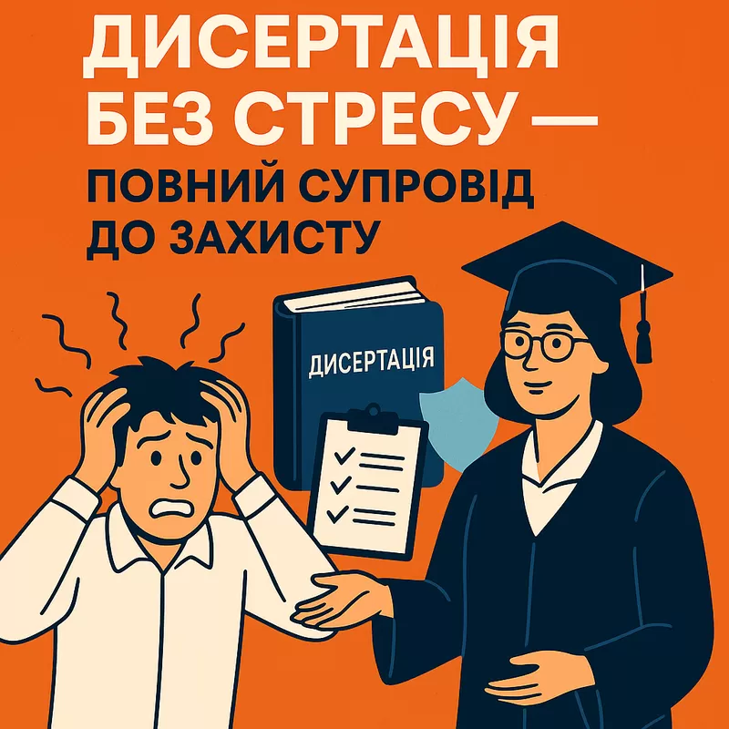 Дисертація без стресу - повний супровід до захисту!