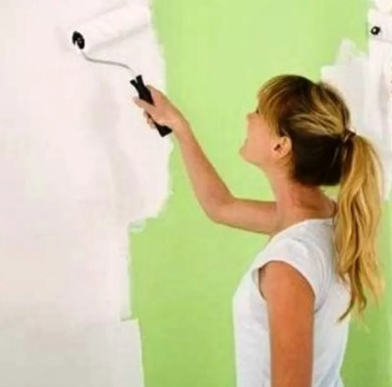 Покраска стен потолков Поклейка обоев