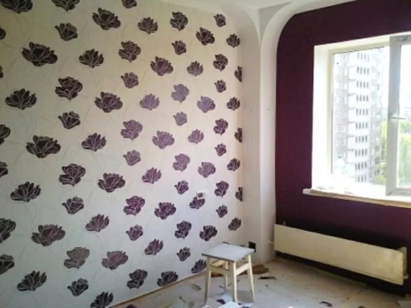 Поклейка обоев профессионально недорого 