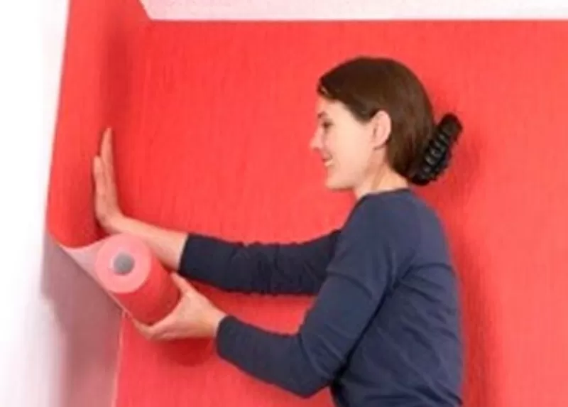 Поклейка обоев шпалер Киев 