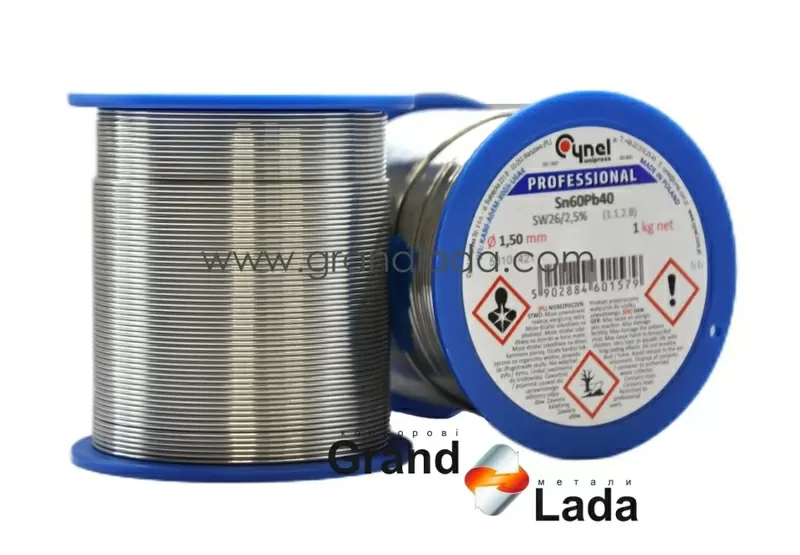 Припій Cynel з флюсом діаметр 1, 5 мм