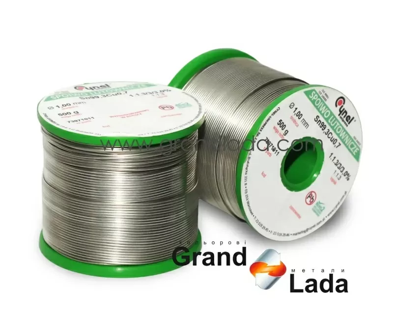 Продам Припій безсвинцевий, марка Sn99, 3Cu0, 7