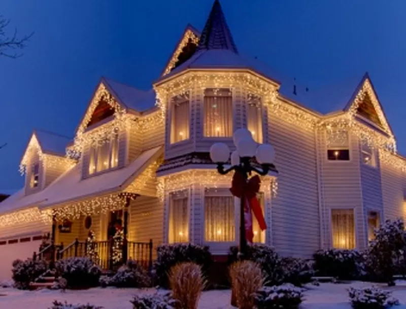 Новорічна ілюмінація, прикрасити гірляндами! 4