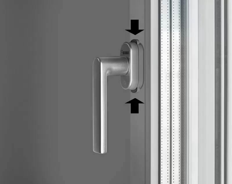 Оконная ручка REHAU с блокиратором открывания KISI белая 2