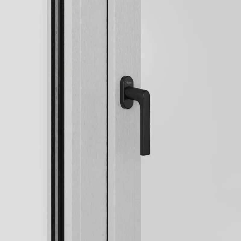 Ексклюзивна віконна протизламна ручка Рехау Rehau чорна 2