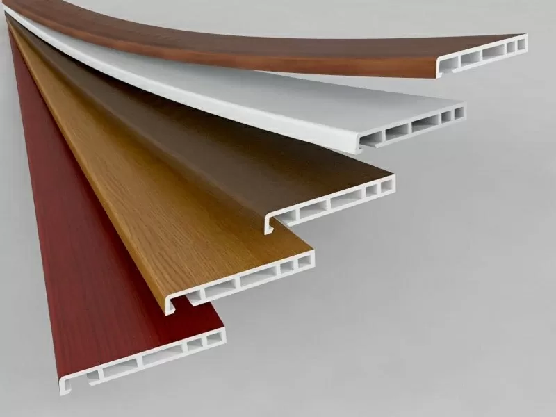 Фирменный пластиковый нащельник Рехау Rehau белый 4