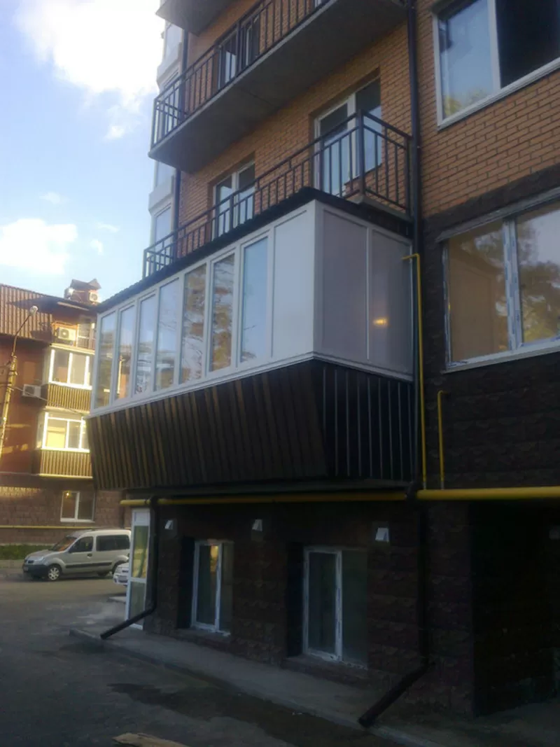 Пластиковые балконы и лоджии под ключ из профиля Рехау Rehau 4