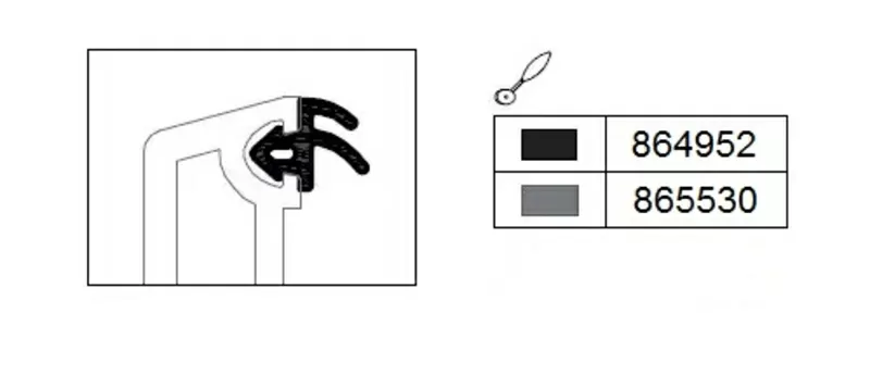 Ущільнювальна гума Rehau EPDM Оригінал сіра 3
