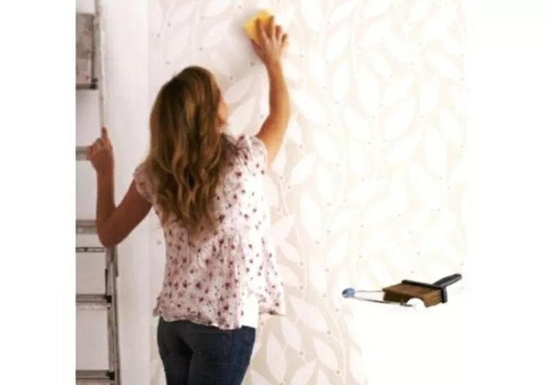 Поклейка обоев в Киеве Профессионально