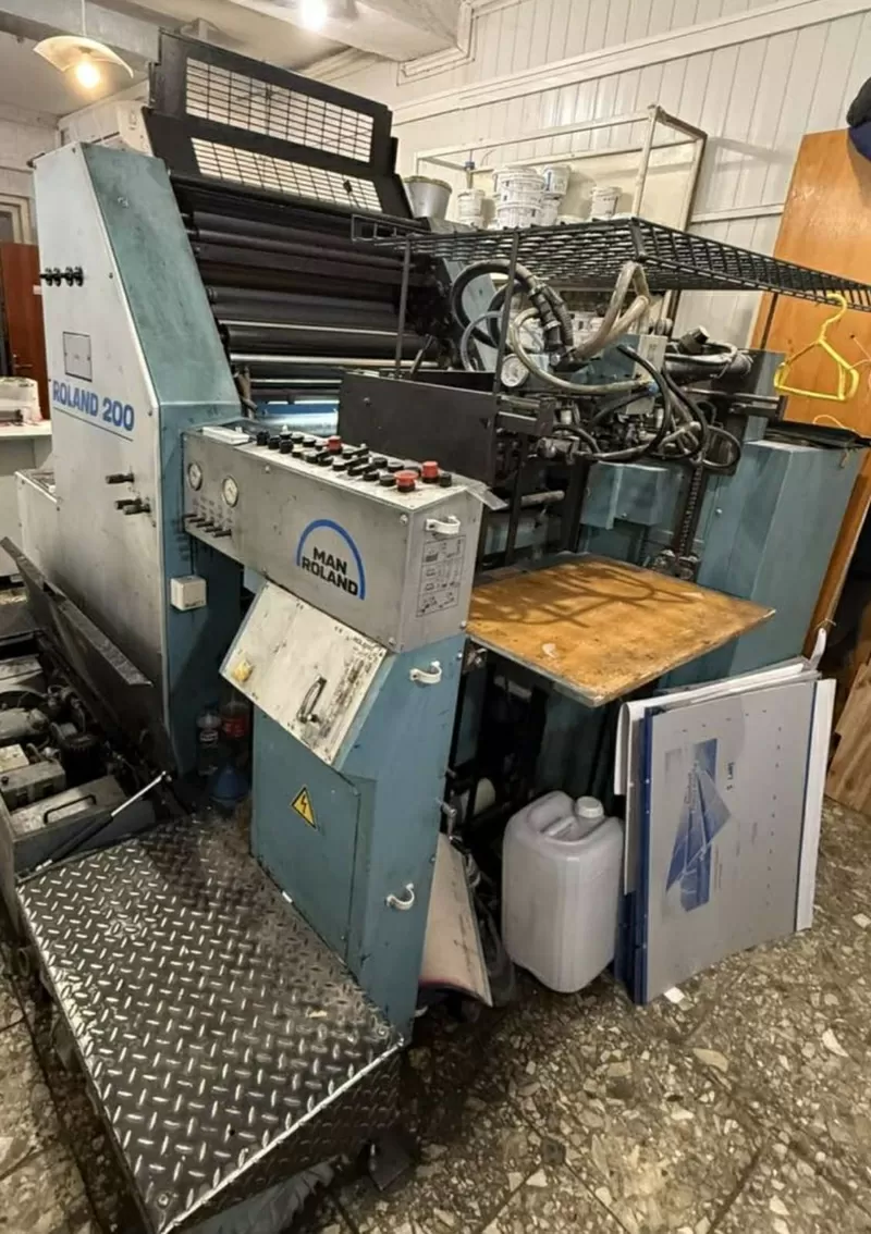 друкарська одно фарбова машина В2,  Roland 200