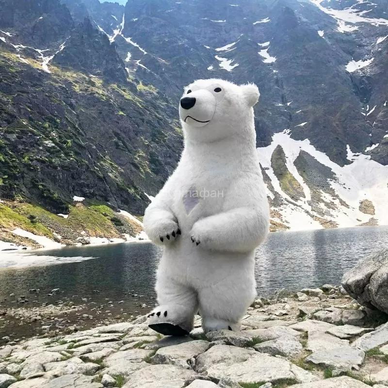 Надувний костюм «Білий Ведмідь» від виробника. 3