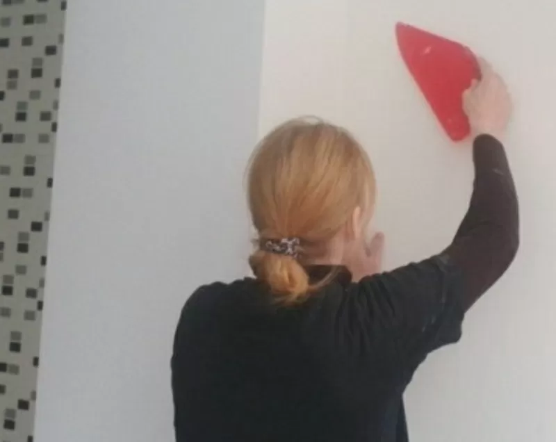 Поклейка шпалер Бузова Чайки Святошин 