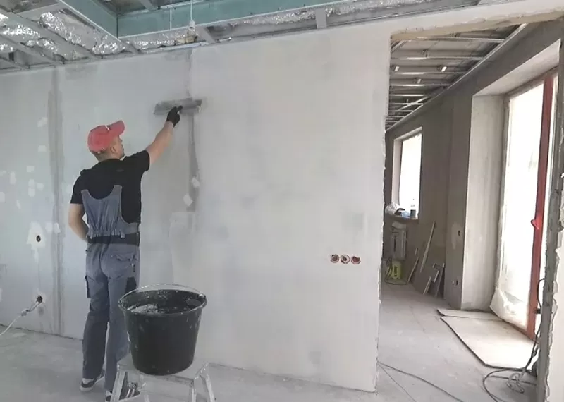 Шпаклевка стен в Киеве 
