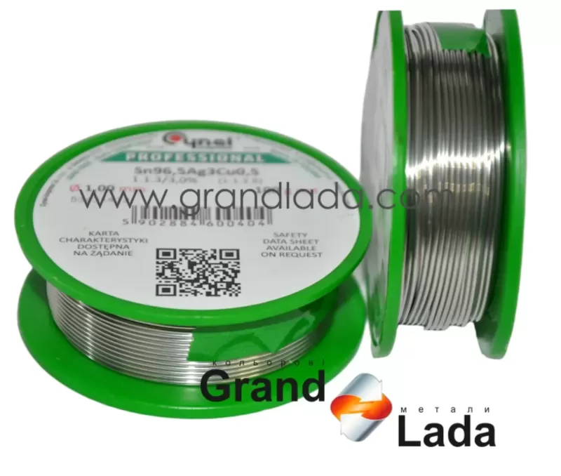 Припій Cynel з флюсом Sn96, 5Ag3Cu0, 5
