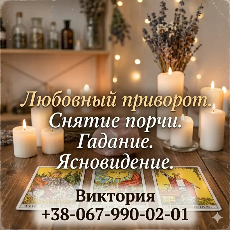 Услуги ясновидящей Одесса: гадание,  любовная магия,  снятие порчи.