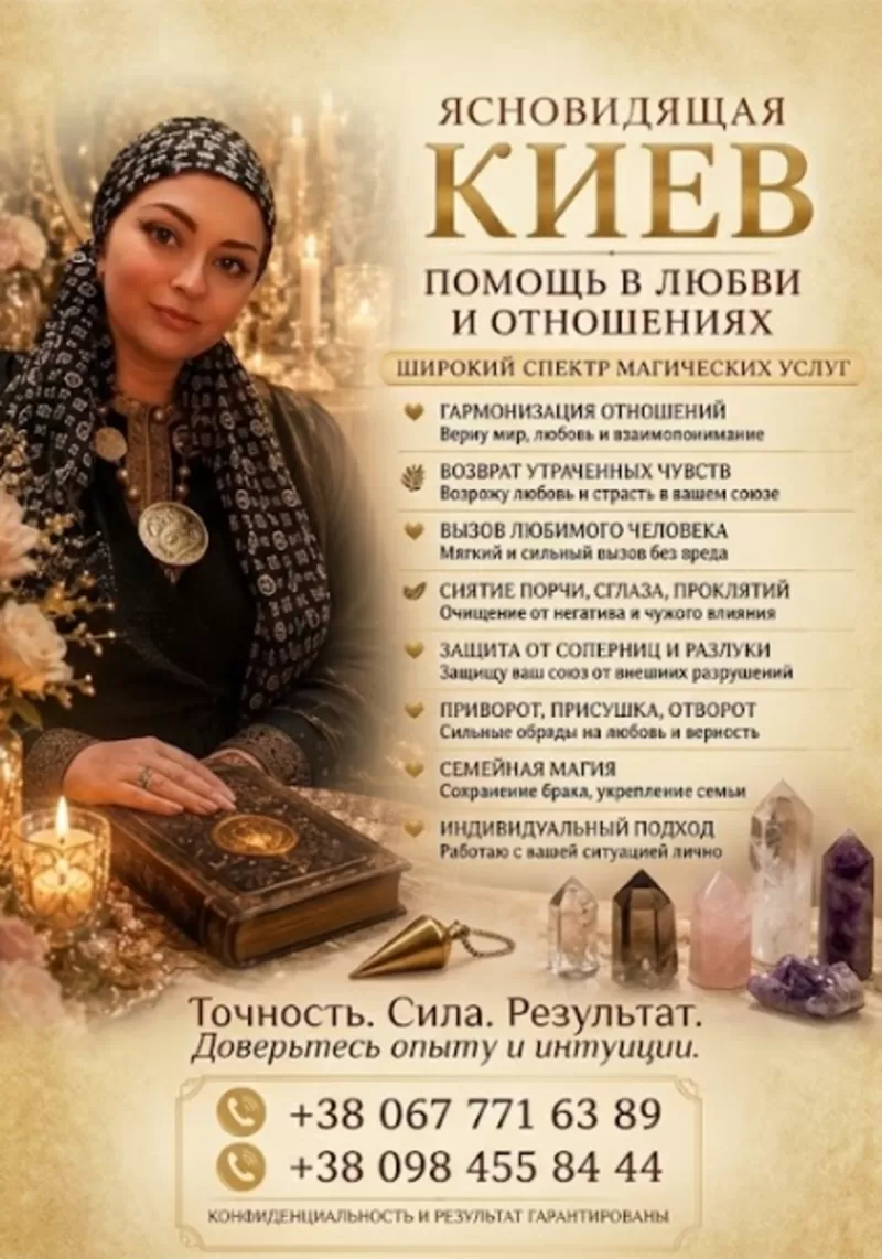 Снять сглаз,  проклятие,  порчу в Киеве. Открытие дорог на удачу и бизне