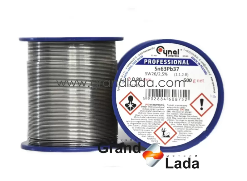 Продам Припій Cynel Sn63Pb37, 0, 8 мм,