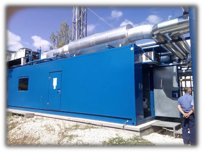Газовий генератор 150 квт, паливо деревна щепа, тріска, SMART-NRG