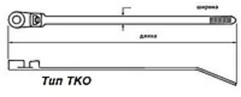 Стяжки пластиковые TKO с отверстием под саморез 