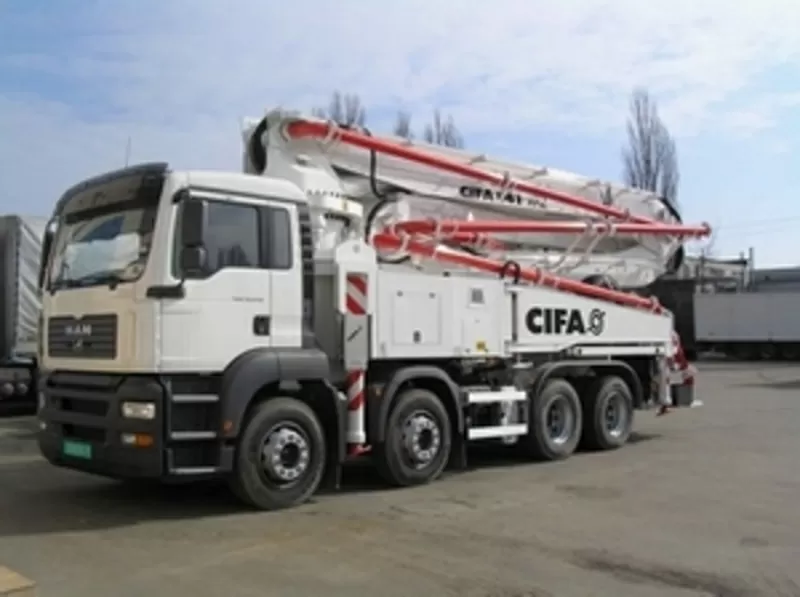Автобетононасос Cifa (Италия, Милан) модели К41-XRZ на базе шасси Man