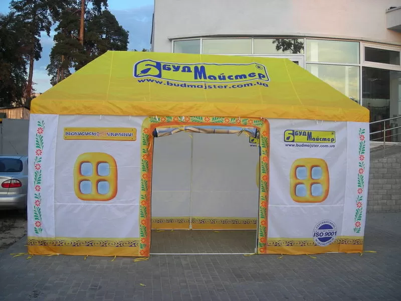 Изготовление торговых палаток, сублимационная печать на ткани
