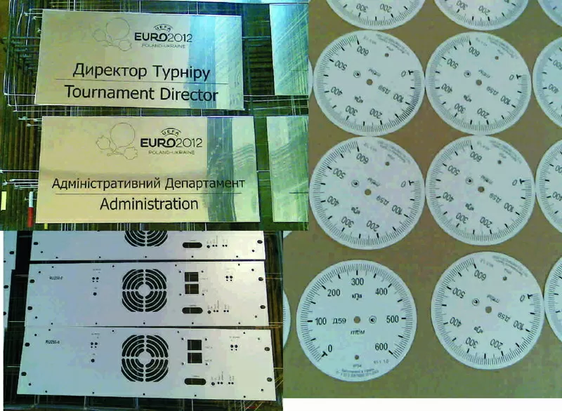 Печать на металлические и пластиковые таблички (шелкография) 2