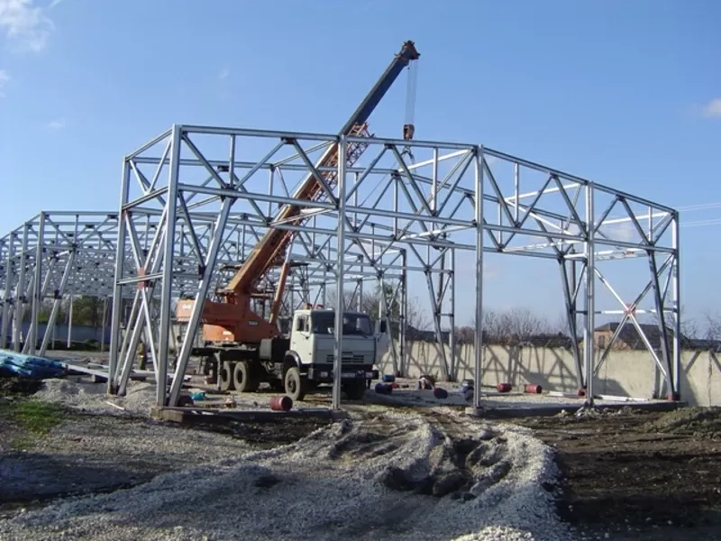 строительные и монтажные работы,  металлоконструкции, склады, ангары 2