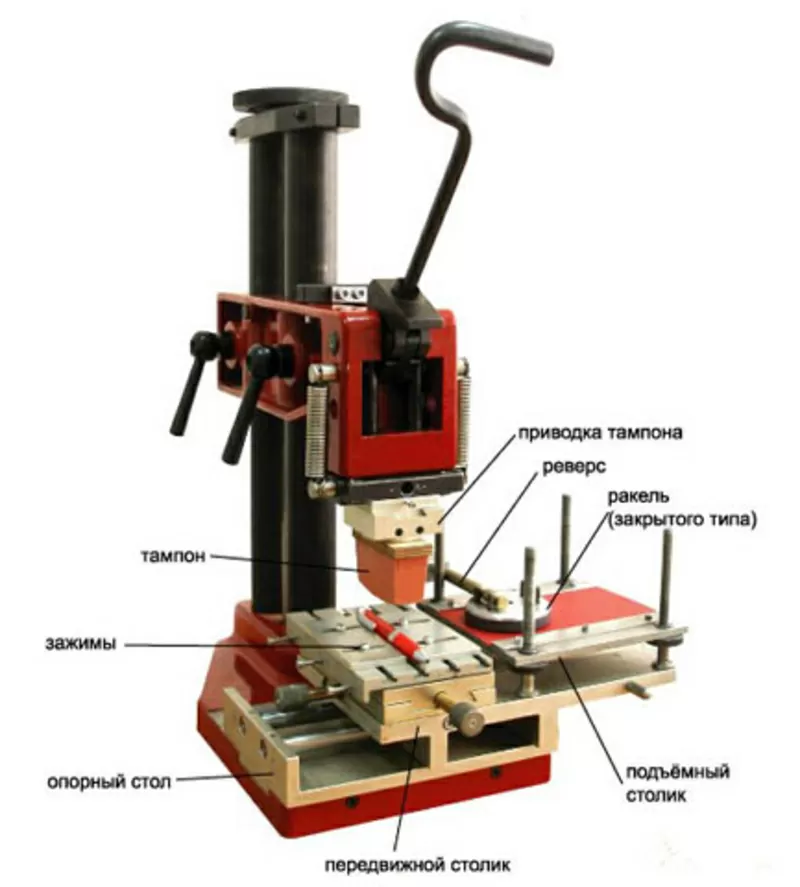 Станок для тампопечати и тиснения