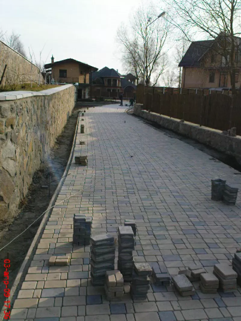 Укладка тротуарной плитки 2