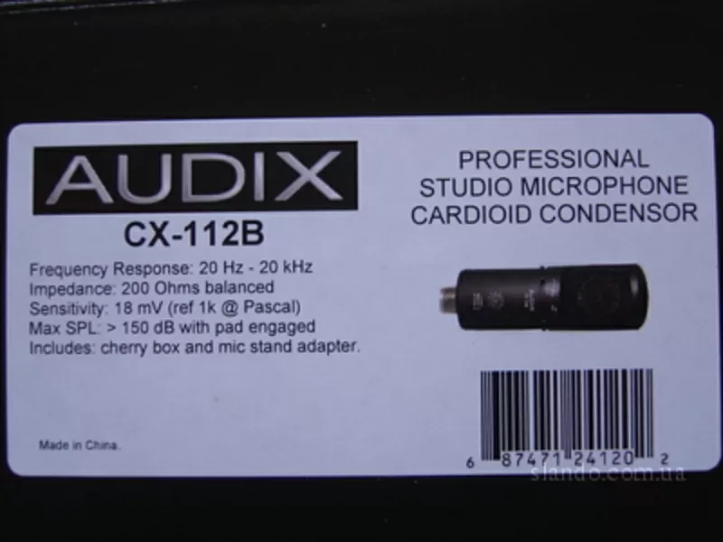 Конденсаторный микрофон Audix Cx 112B 2