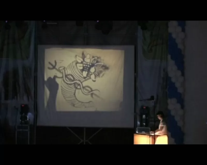 Песочное шоу,  песочная анимация,  рисунок песком,  изготовление видеорол 2