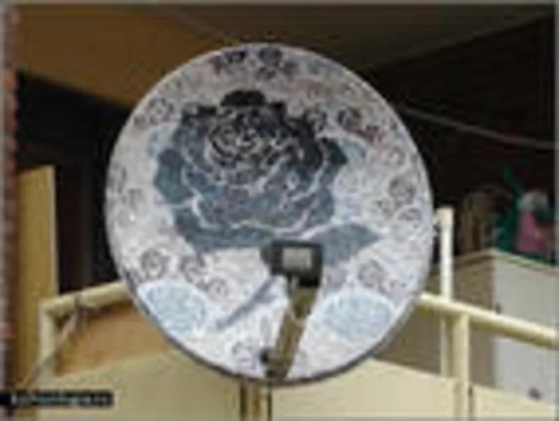 Установка спутникового телевидения.