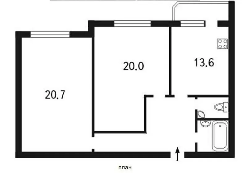 продам чавдар 3 2 комнатная квартира 115000$