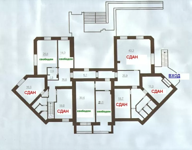 Сдам место под офис